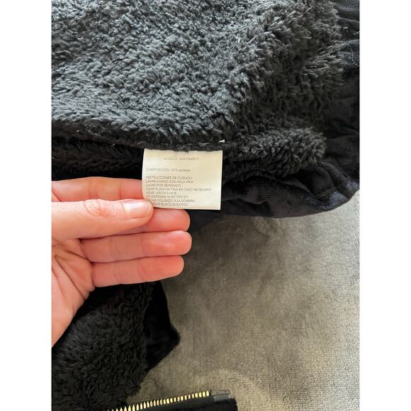 Red Marine Amsterdams faux fur lined Hooded velvet puffer Jacket Black  Large - Picture 6 of 12